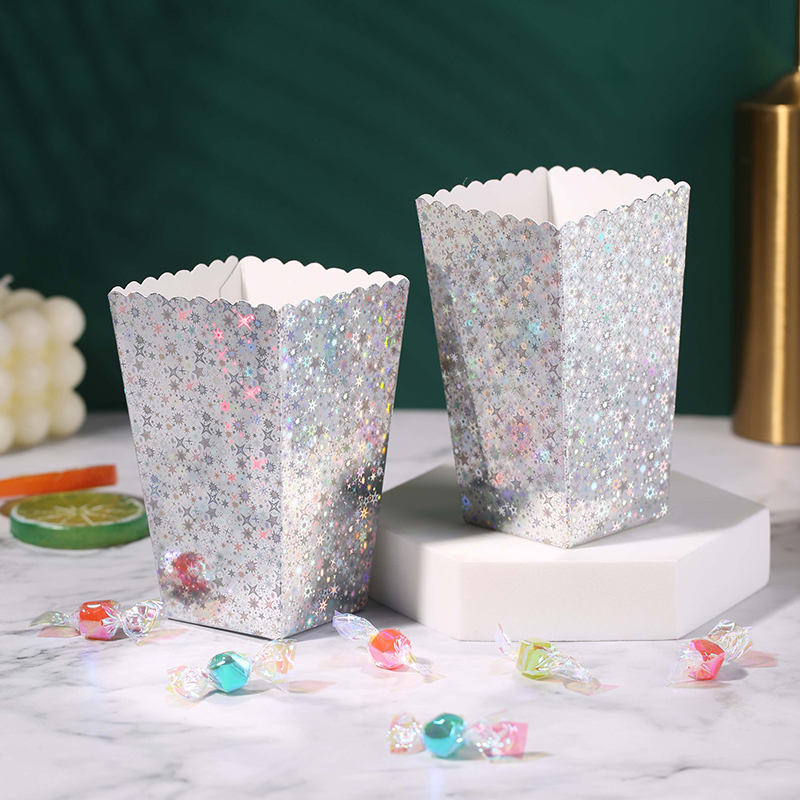 Food Snacks For Party - 25/50 قطعة صندوق هدايا ورقي بتصميم