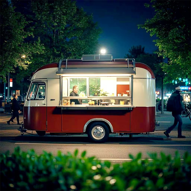 Food Snacks Catering - عربة طعام متنقلة محمولة، كشك تموين