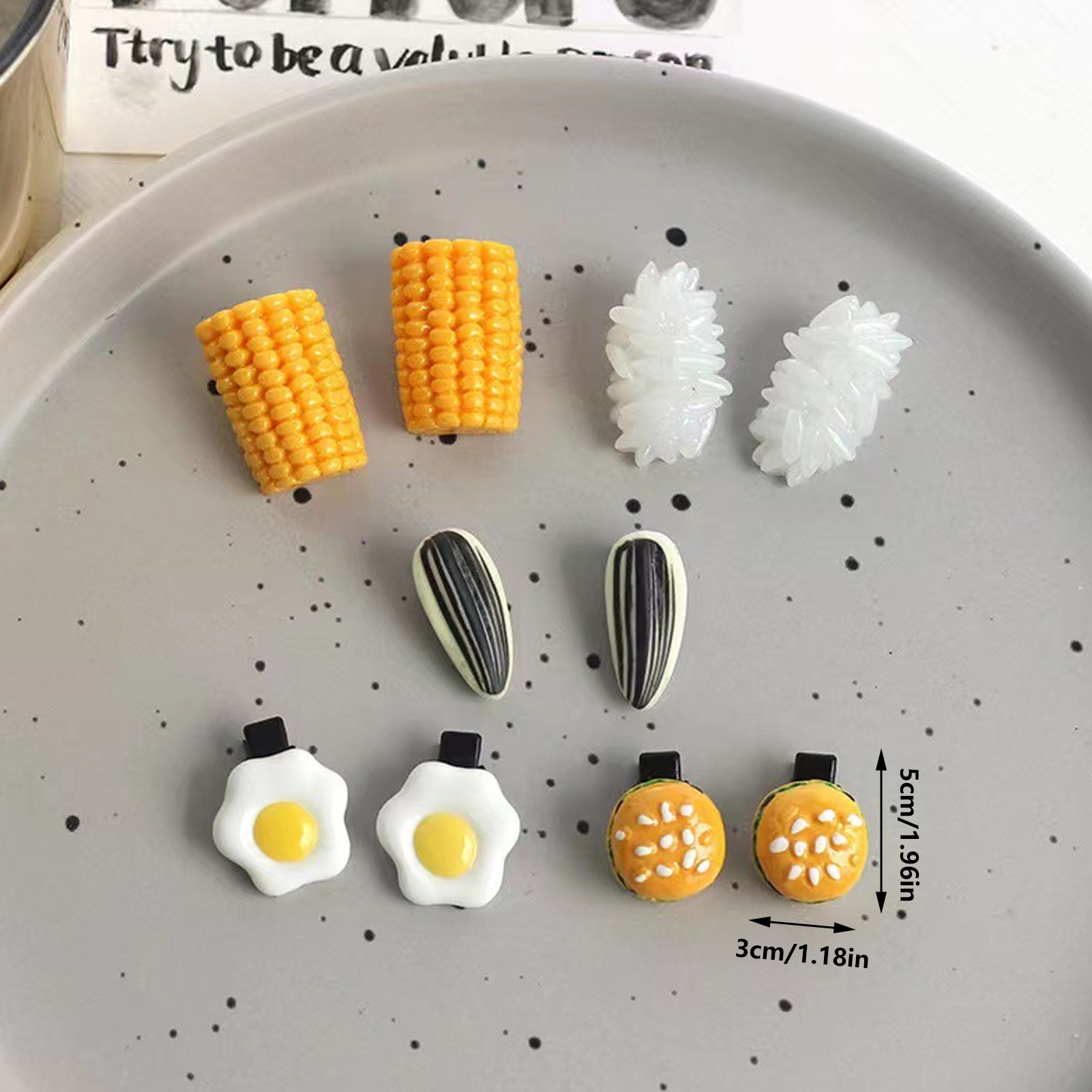 مجموعة مشابك شعر صغيرة بتصميم  - مراجعة Food Snacks For Kids وسعره