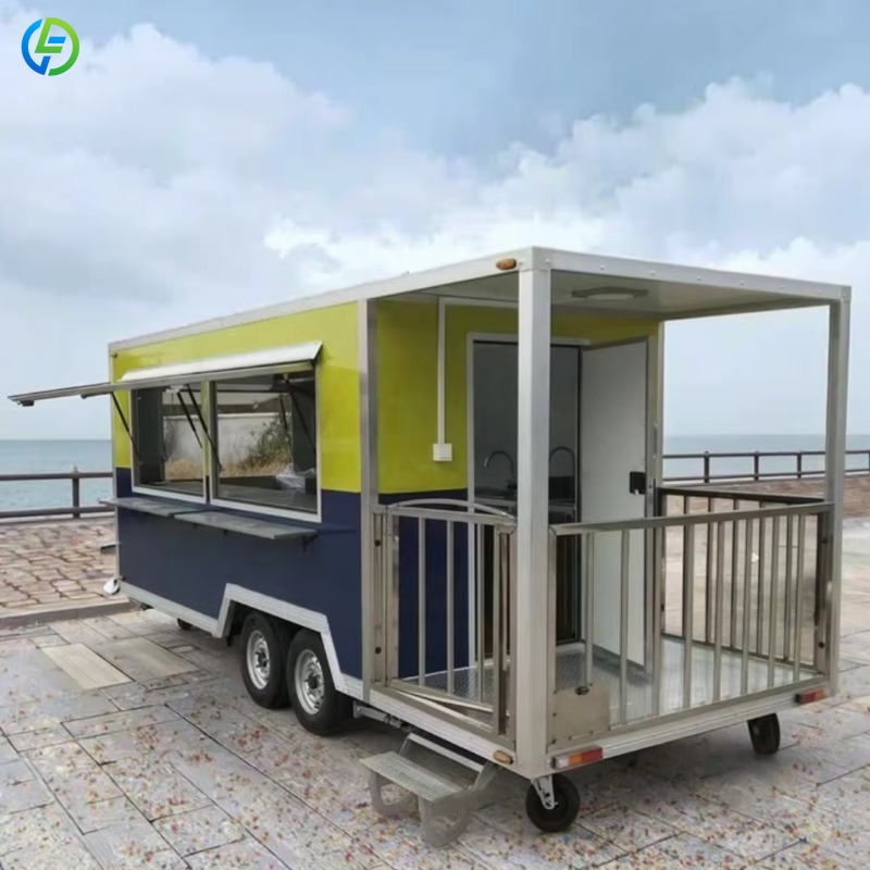 عربة طعام متنقلة مخصصة للقهوة  - مراجعة Food Snacks Catering وسعره