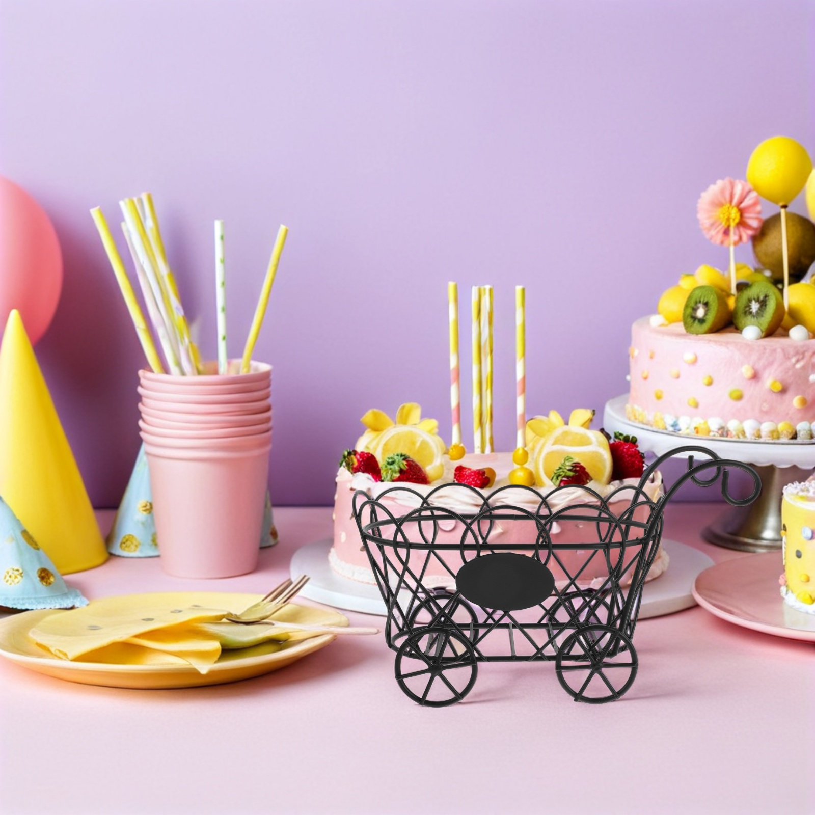 سلة بطاطس مقلية على شكل عربة،  - مراجعة Food Snacks For Party وسعره